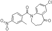 7-氯-1,2,3,4-四氫-1-(2-甲基-4-硝基苯甲?；?-5H-1-苯并氮雜卓-5-酮
