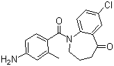 1-(4-氨基-2-甲基苯甲?；?-7-氯-1,2,3,4-四氫-5H-1-苯并氮雜卓-5-酮